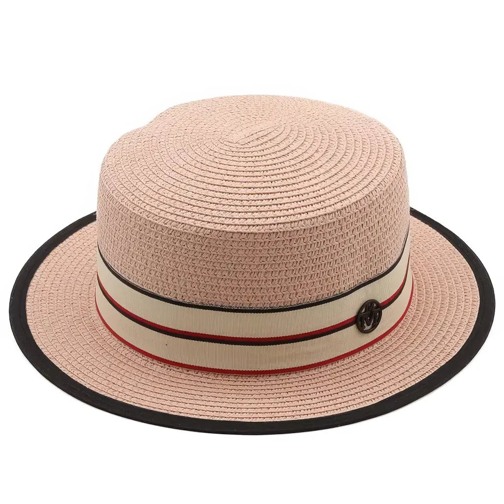 Chapeau Forme Canotier Paille