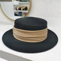 Thumbnail for Chapeau Paille Canotier Femme