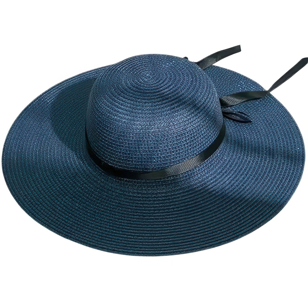 Chapeau Paille avec Inscription Sequins