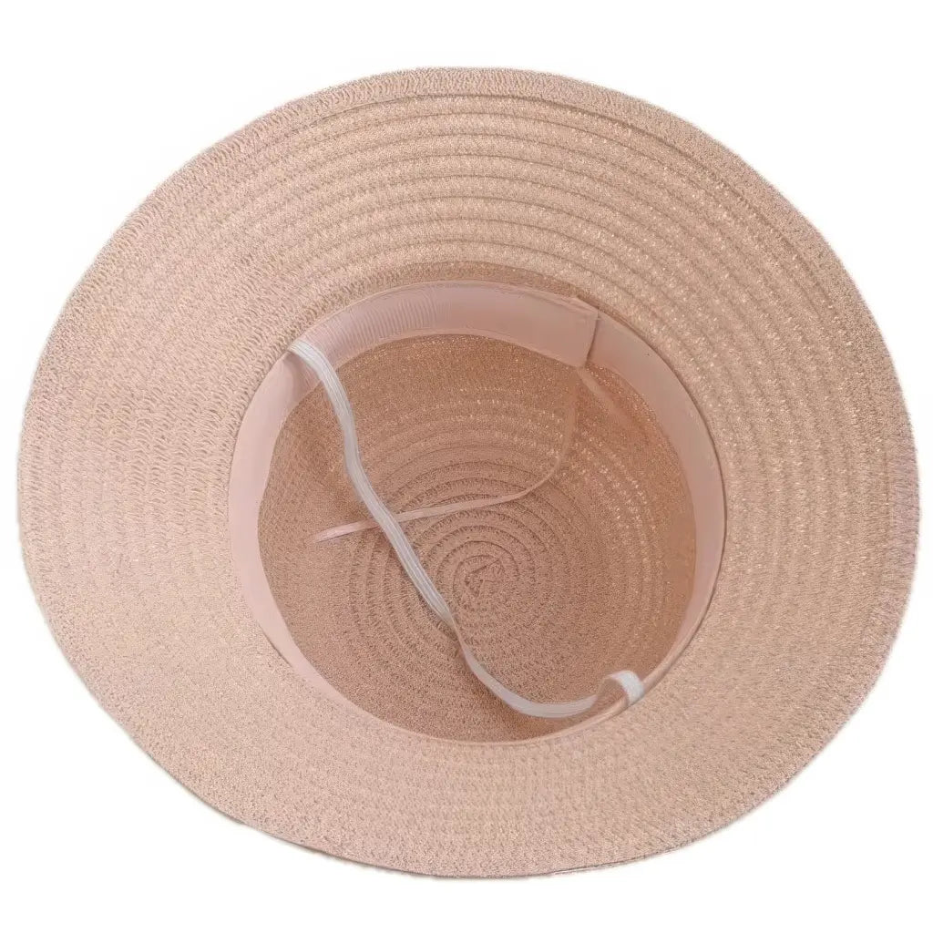 Chapeau de Paille Bebe Fille Ete Dessous