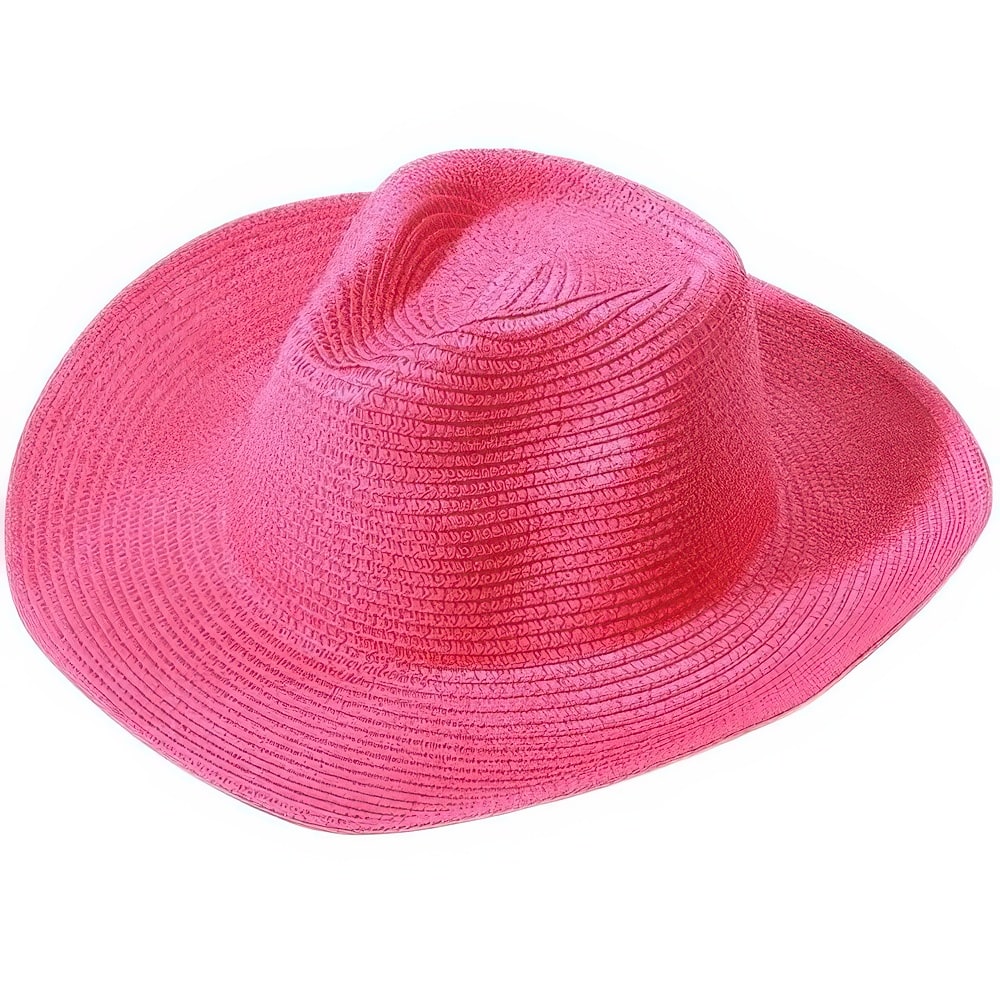 Chapeau de Paille Couleur Rose