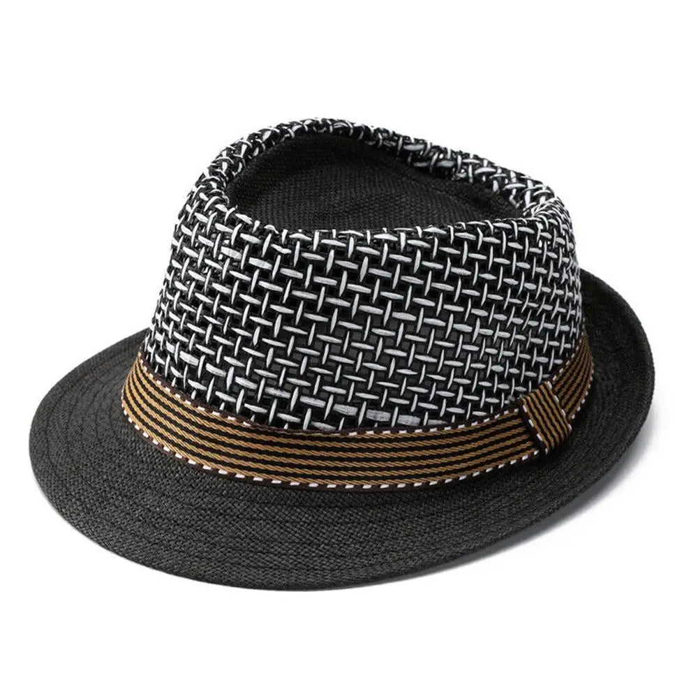 Chapeau de Paille Forme Trilby Noir