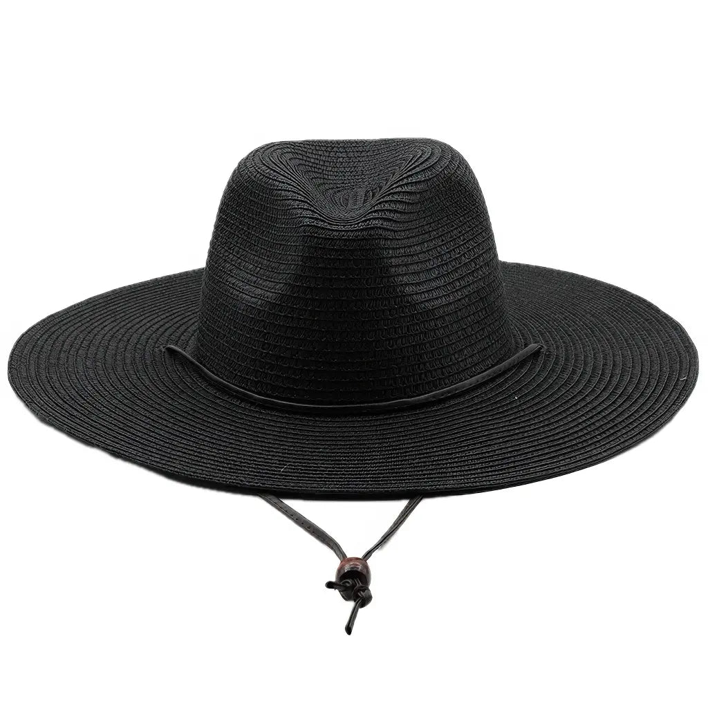 Chapeau de Paille Large Noir