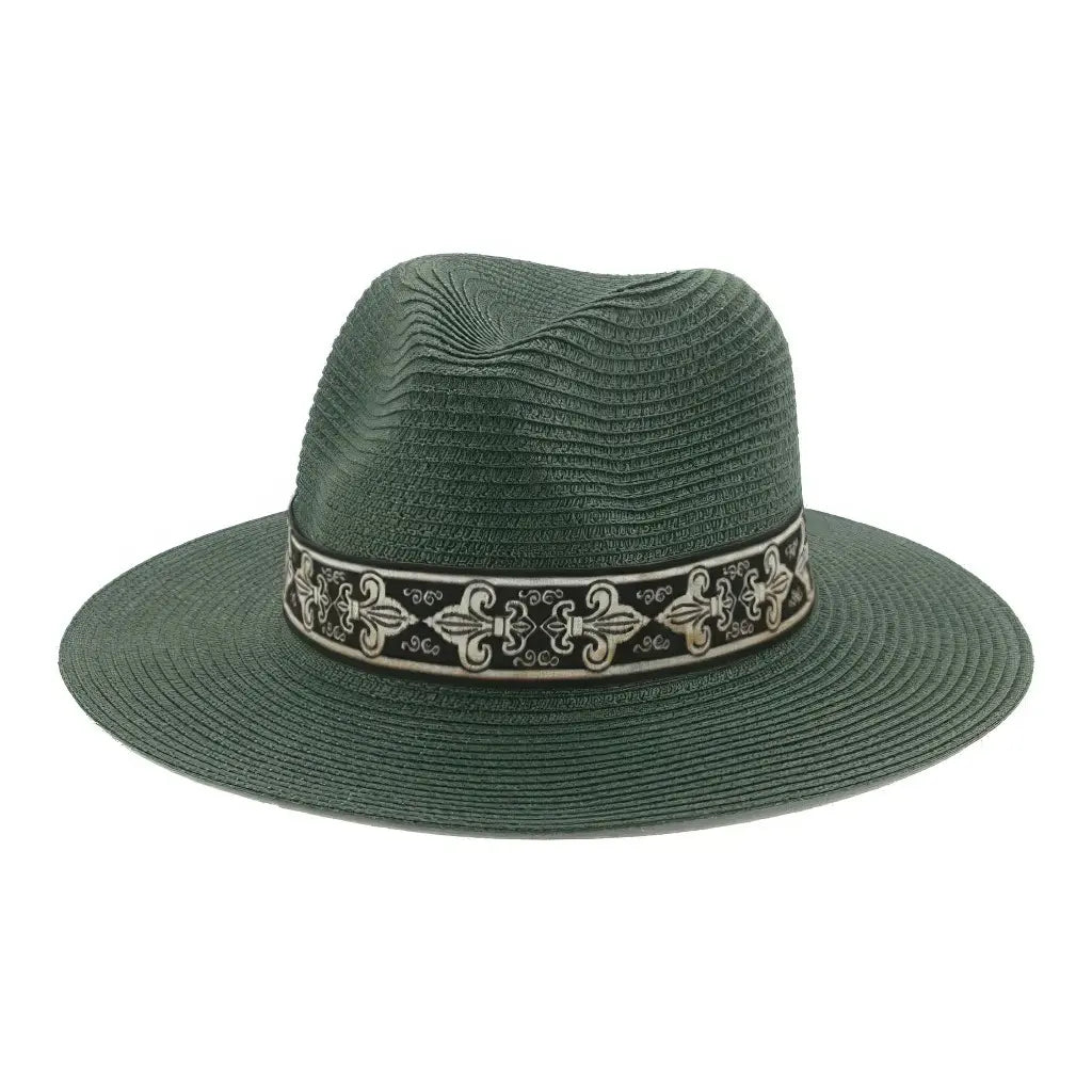 Chapeau de Paille Ruban Vert