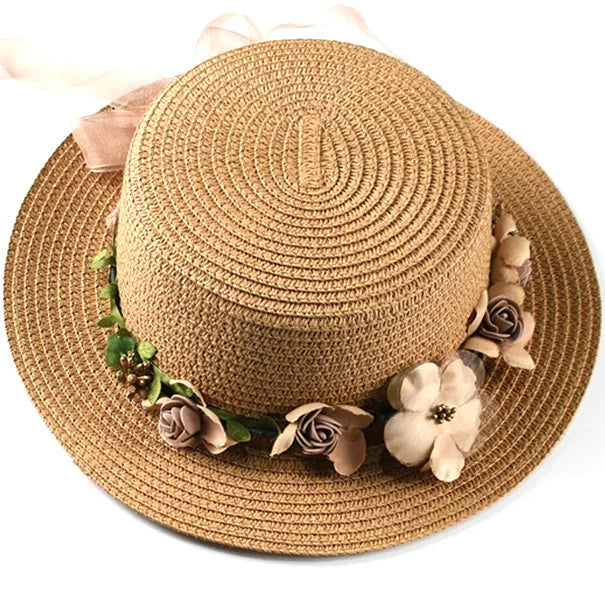 Chapeau de Paille à Fleurs