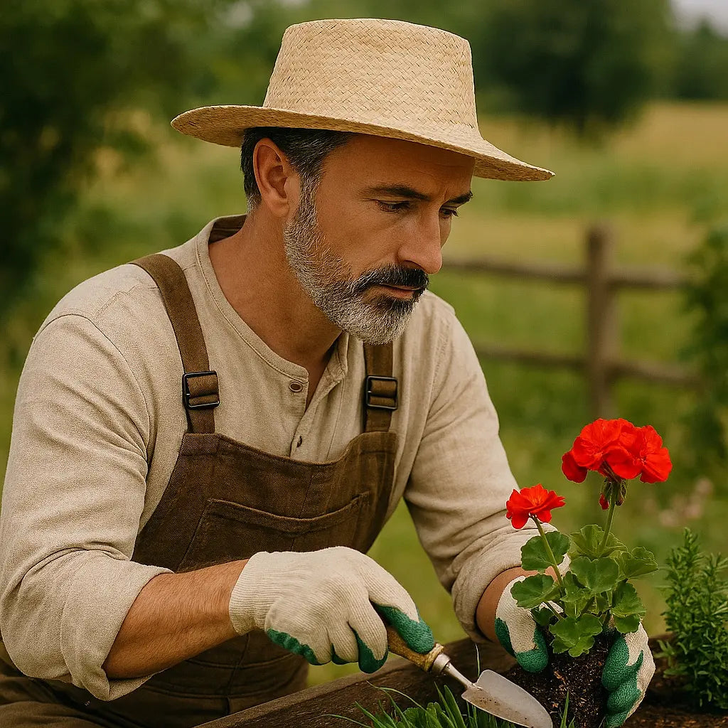 Chapeau en Paille Paysan Homme