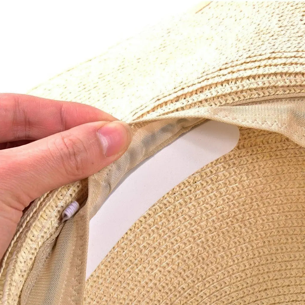 Lot De 23 Bandes Adhésives EVA Pour Réduire La Taille Des Chapeaux - Autocollantes, Découpables, Noir Et Blanc - 2