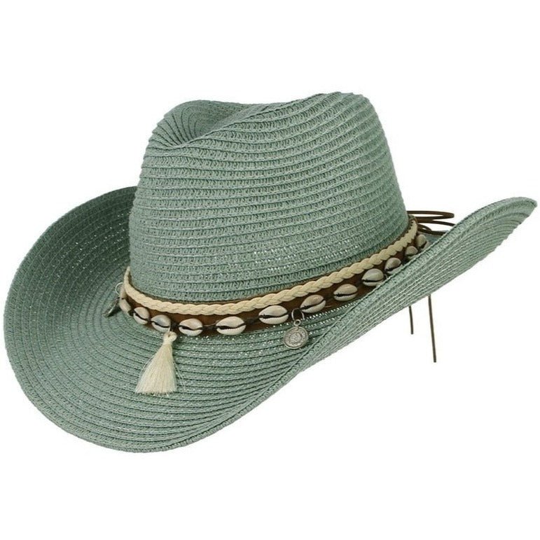 Chapeau Cowboy Paille PURE COUNTRY Marron - Chapeau de paille collée Chapeau Cowboy Paille PURE COUNTRY Marron - Chapeau de paille collée