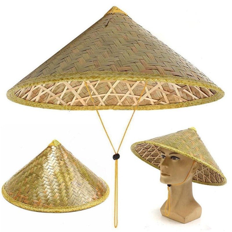 chapeau asiatique paille