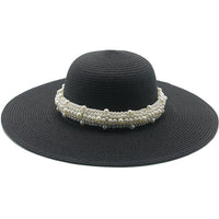 Thumbnail for chapeau paille femme avec perles