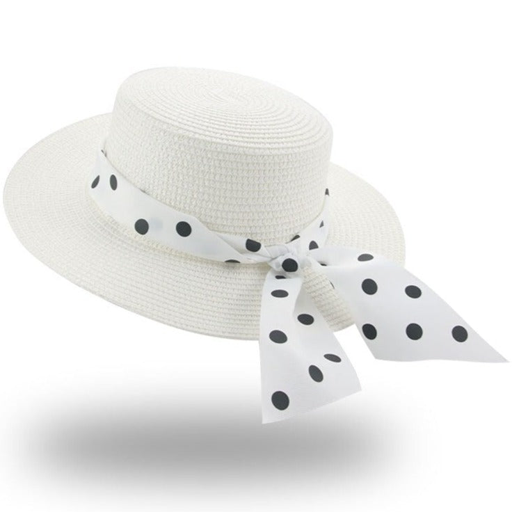 chapeau de paille blanc femme