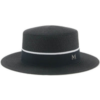 Thumbnail for chapeau de paille femme noir et blanc
