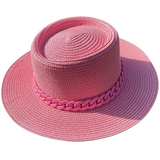 chapeau femme paille couleur