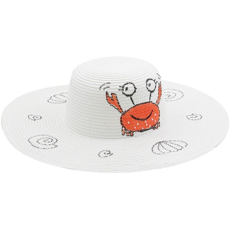 Chapeau De Paille à Large Bord Pour Enfants – Pliable, Protection UV, Taille M (tour De Tête 50cm)