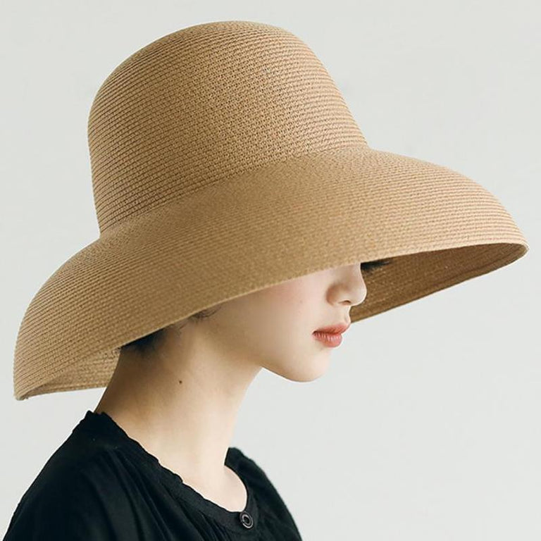 Chapeau Homme Gheri 100% Chanvre Naturel - Canotier Panama Bord Large Été Plage Vacances